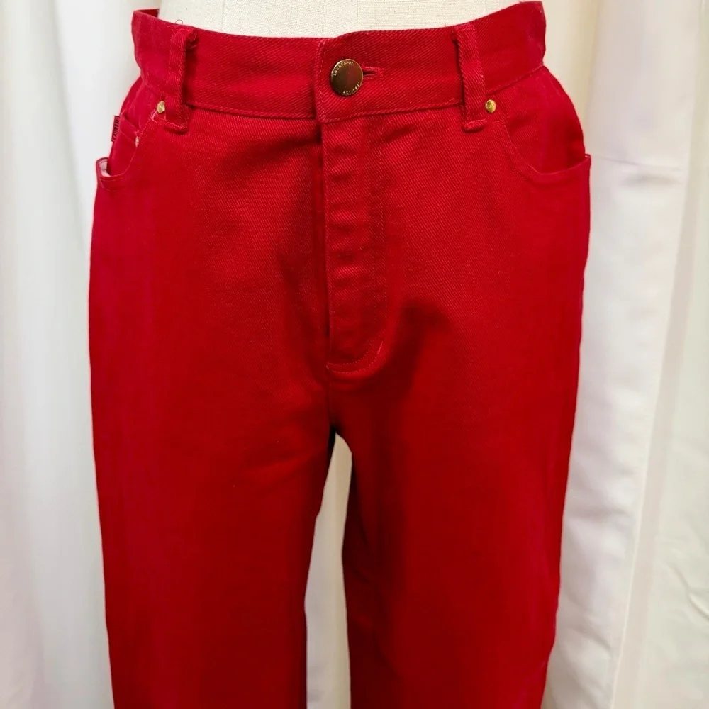 Lauren Ralph Lauren - Lauren Jeans Co. Bright Red Straight Leg Jeans Vintage 8P